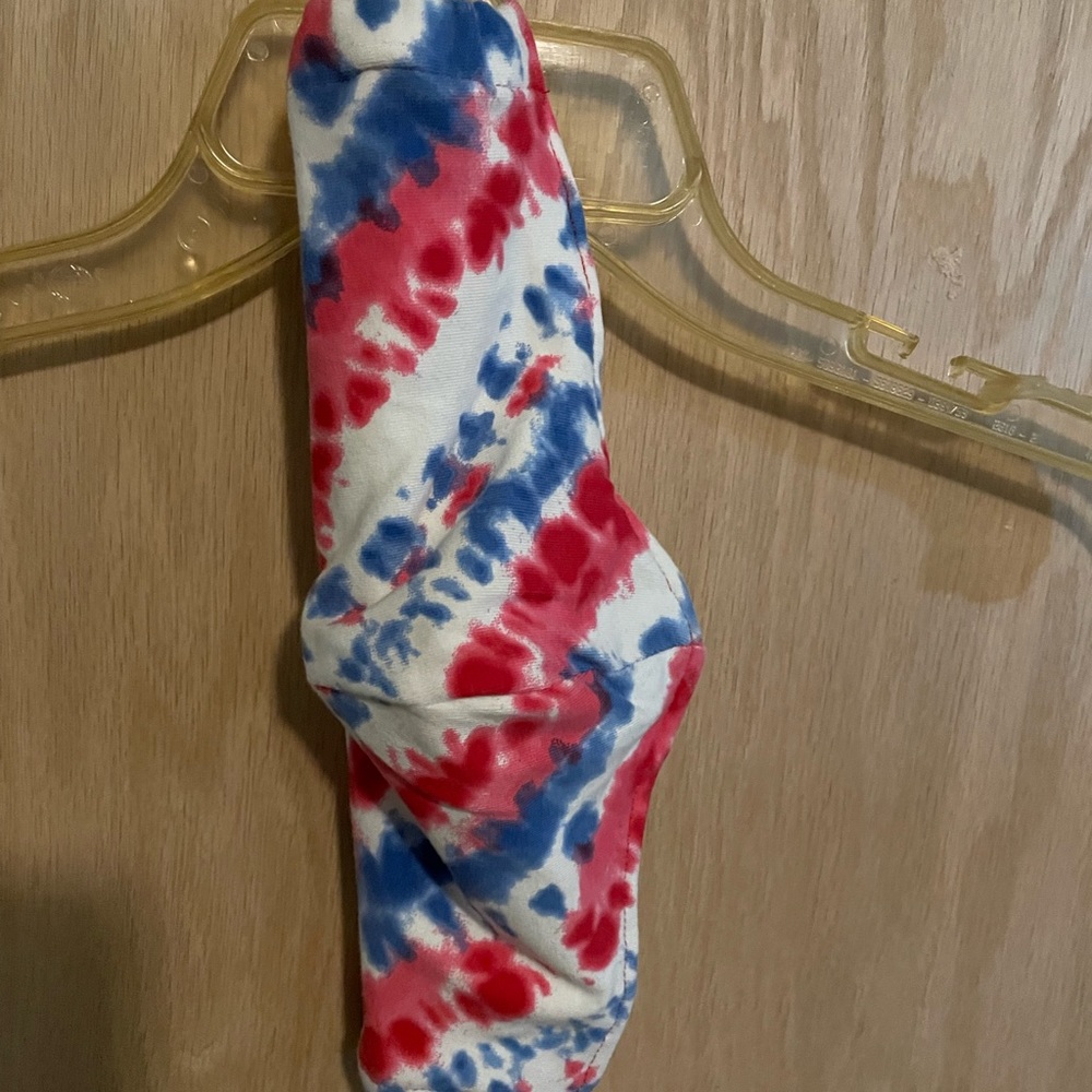Red, white & blue cloth face mask